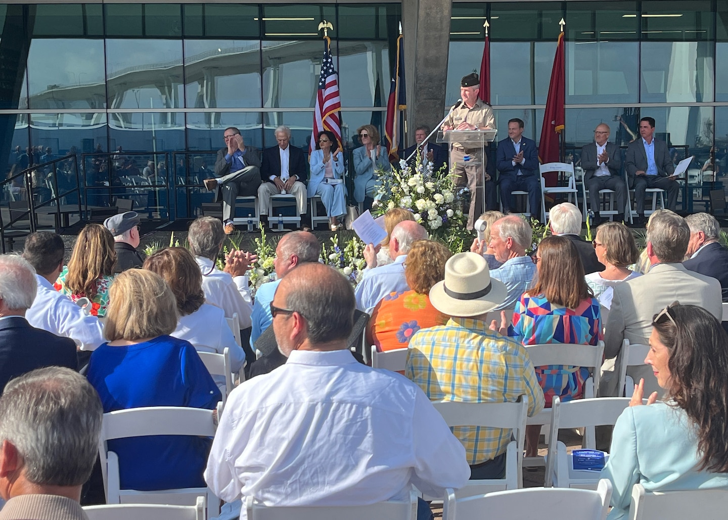 The U.S. Army Corps of Engineers (USACE) Galveston District (SWG) and the Port of Corpus Christi Authority celebrated the completion of their Corpus Christi Ship Channel Improvement Project (CCSCIP) with a ribbon cutting ceremony, June 2, 2025.

The project, which began in 2019, improved approximately 11.9 miles of channel, deepening it from 47 to 54 feet and widening it from 400 to 530 feet.

About five million cubic yards of dredged material from the project went into restoring marshes in the Corpus Christi and Nueces bays.