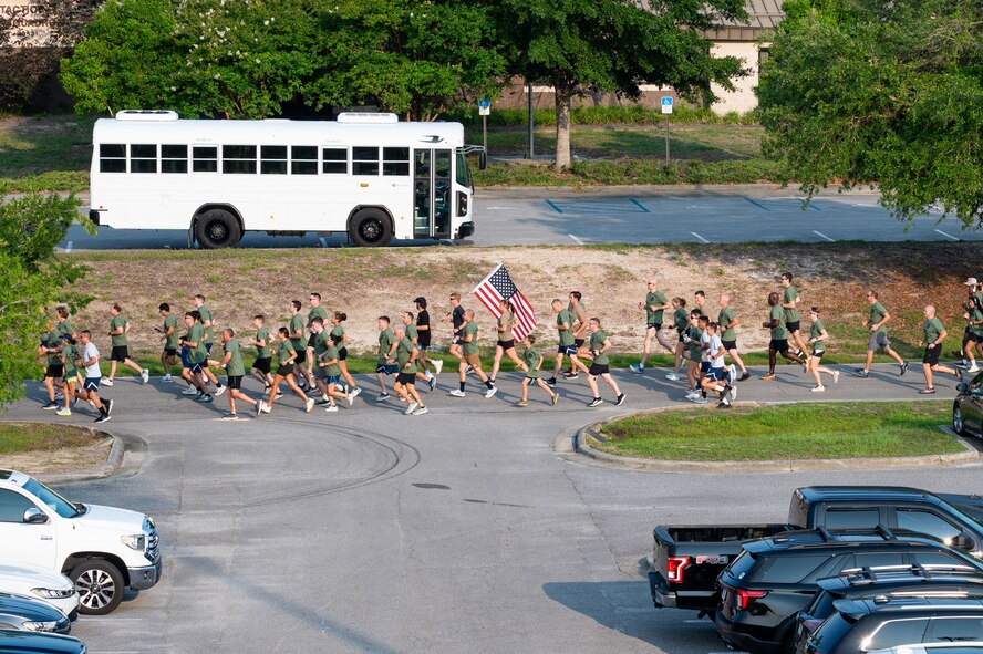 Air Commandos participate in AFSOC's annual Run to Honor 5K.