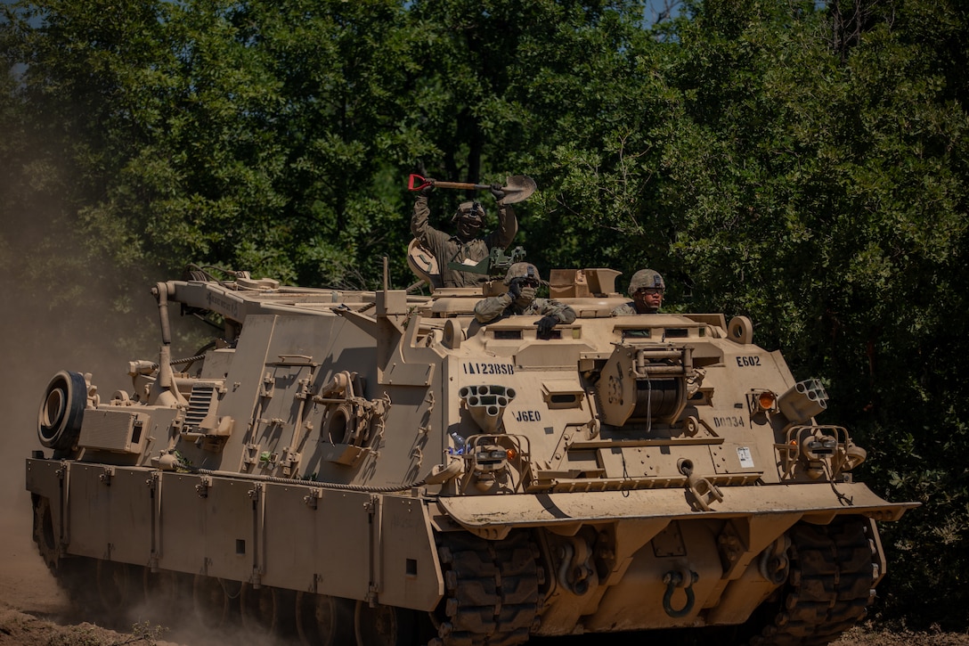 1st Armored Division conduct maintenance during Balkan Sentinel in Bulgaria