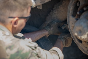 1st Armored Division conduct maintenance during Balkan Sentinel in Bulgaria