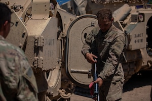 1st Armored Division conduct maintenance during Balkan Sentinel in Bulgaria