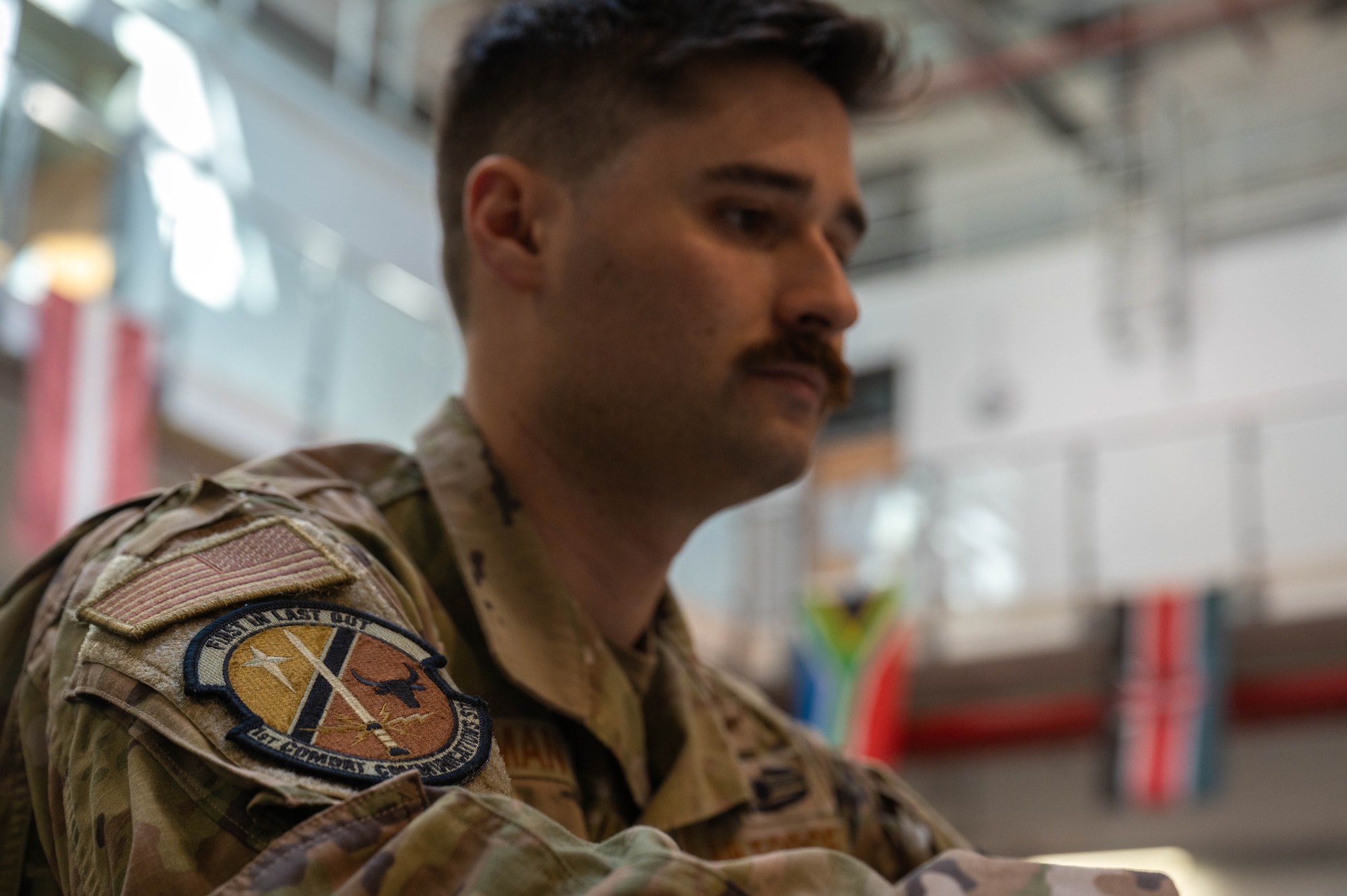 Warrant officer poses for photo.