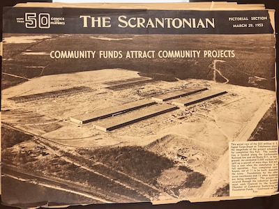 Photo of the front page of the Scrantonian Mar. 29, 1953