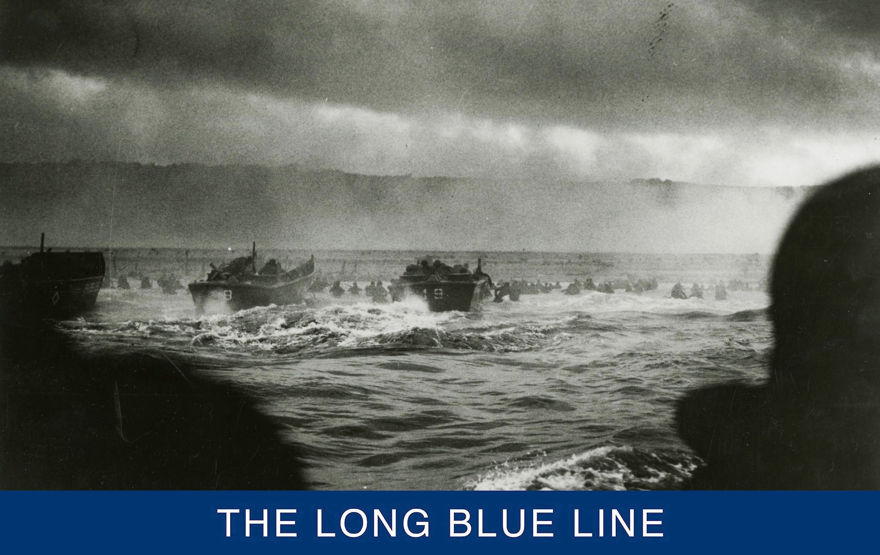 The fog of war on D-Day as Allied landing craft put ashore troops on the Normandy beaches. (U.S. Coast Guard)