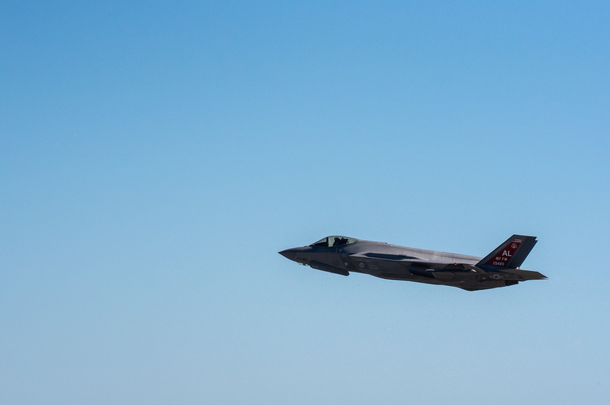 Checkered Flag is a biannual joint force aerial exercise featuring over 60 fourth and fifth-generation fighter jets in large-force combat simulations to enhance joint domain combat airpower. (U.S. Air National Guard photo by Airman 1st Class Andre Bordlee)