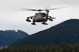 An Alaska Army National Guard UH-60L Black Hawk helicopter assigned to A Company, 1-168th General Support Aviation Battalion conducts flight operations over Southeast Alaska near Juneau, Jan. 24, 2025. The Juneau-based Black Hawk aircrew conducts their federal mission training requirements and, when available, can respond to emergency requests by the Alaska Rescue Coordination Center or the State Emergency Operations Center. The Black Hawk is a versatile aircraft, suited for a variety of missions including, air assaults, medical evacuations, and airlift operations. Equipped with internal and external auxiliary fuel tanks, the Black Hawk’s range is extended allowing the aviators to better support the communities of Southeast Alaska. (Alaska National Guard photo by Dana Rosso)