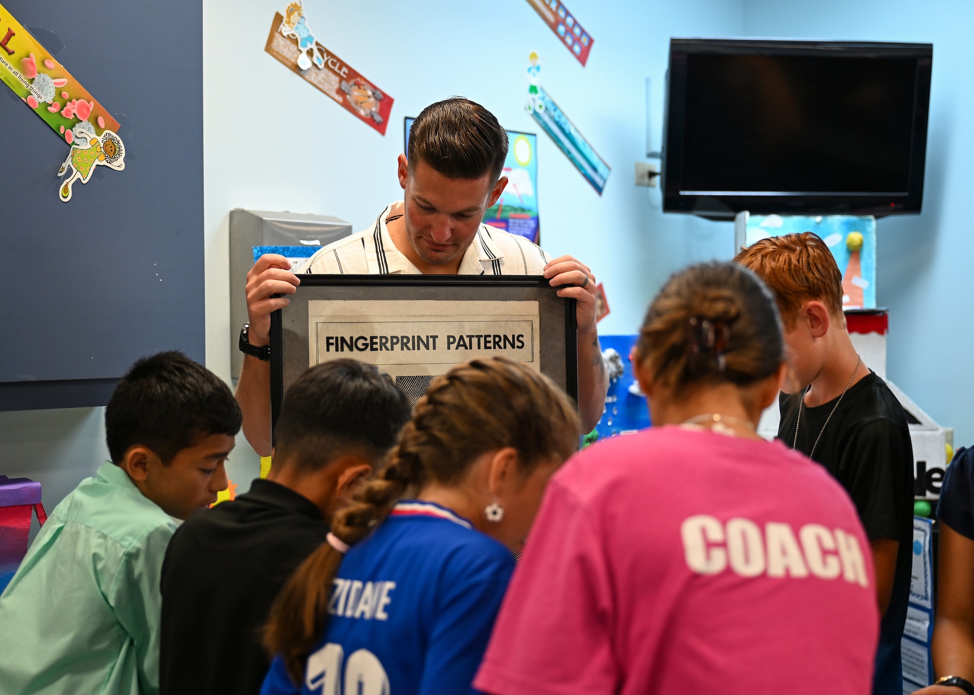 Multiple military members volunteered to showcase equipment and skills they use in everyday life in their respective jobs. (U.S. Air Force photo by Senior Airman Audree Campbell)