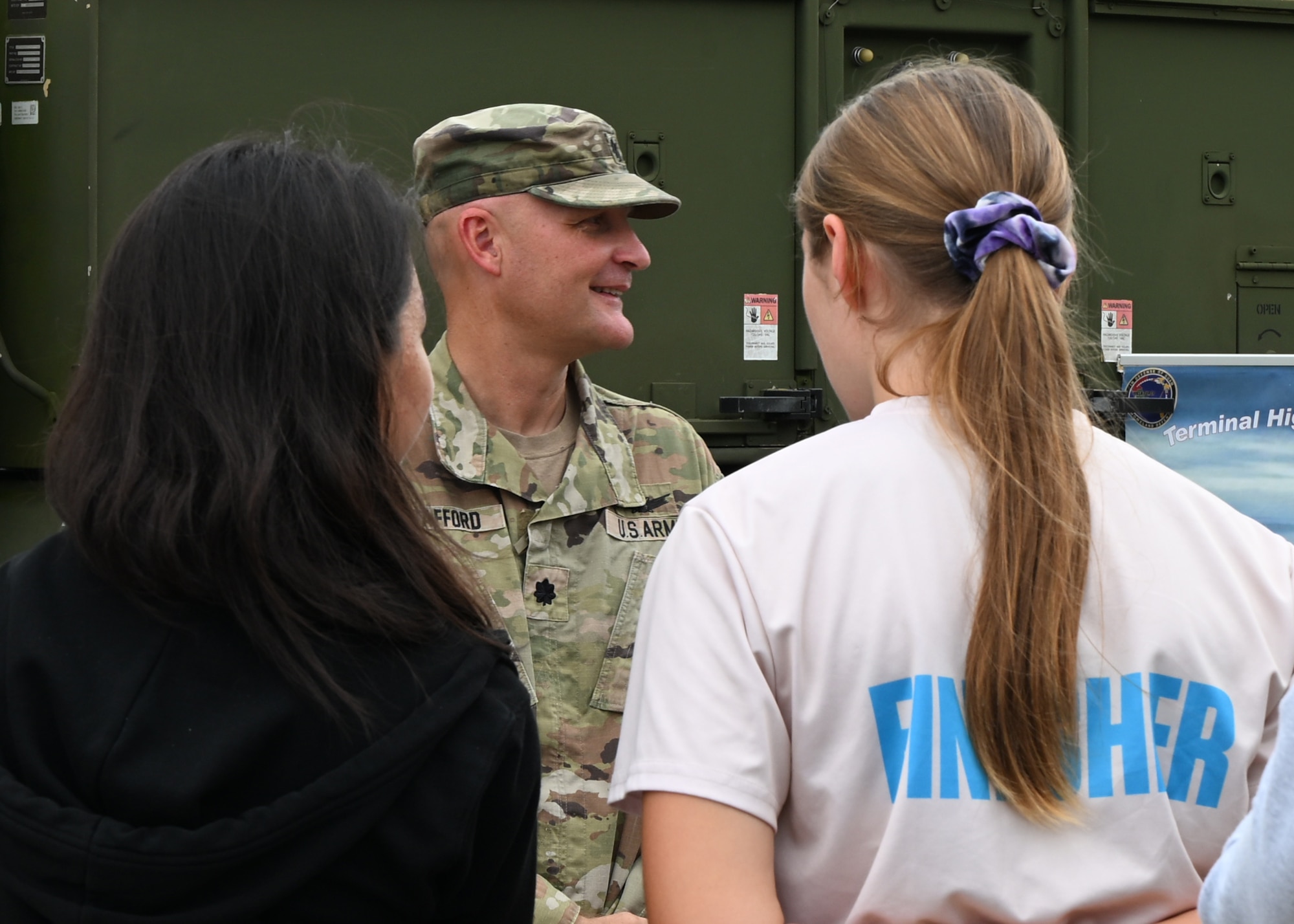 Multiple military members volunteered to showcase equipment and skills they use in everyday life in their respective jobs. (U.S. Air Force photo by Senior Airman Audree Campbell)