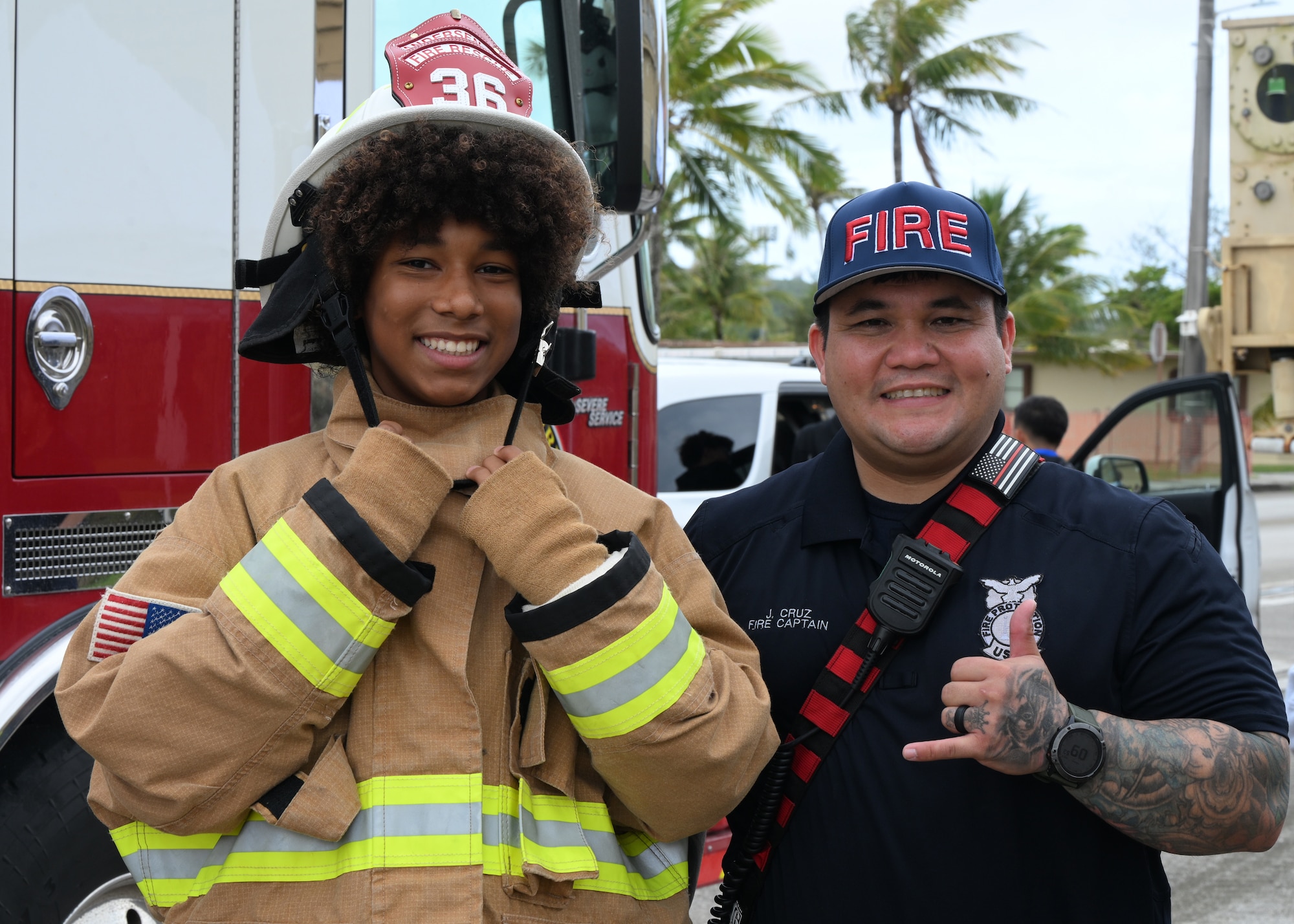 Multiple military members volunteered to showcase equipment and skills they use in everyday life in their respective jobs. (U.S. Air Force photo by Senior Airman Audree Campbell)