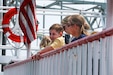 Gold Star family members gather aboard the Belle of Cincinnati during the 11th annual Riverboat Ride on the Ohio River in Newport, Ky., June 1, 2025. Hosted by the Kentucky National Guard Survivor Outreach Services, the event honors fallen Service members and provides a supportive space for families from all military branches to connect and heal. (U.S. Army National Guard photo by Staff Sgt. Jessica Traylor)