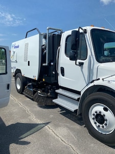 Arnold AFB recently received a street sweeper that made its first sweep in May. The newly acquired street sweeper is an A7 Tornado. A 2024 model, the sweeper is a heavy-duty, chassis mounted, regenerative air street sweeper with an 8.4 cubic yard hopper. The A7 Tornado has over 20 years of successful operation throughout the United States according to the manufacturer’s website. (Courtesy Photo)