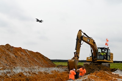 South Carolina Air Guard Widens Taxiway