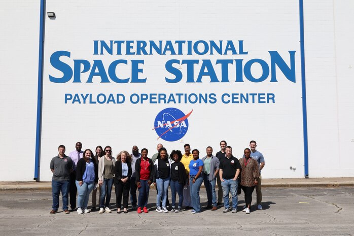 Huntsville Center’s Leadership Development Program Level 1 pictured touring NASA's Marshall Space Flight Center facilities.