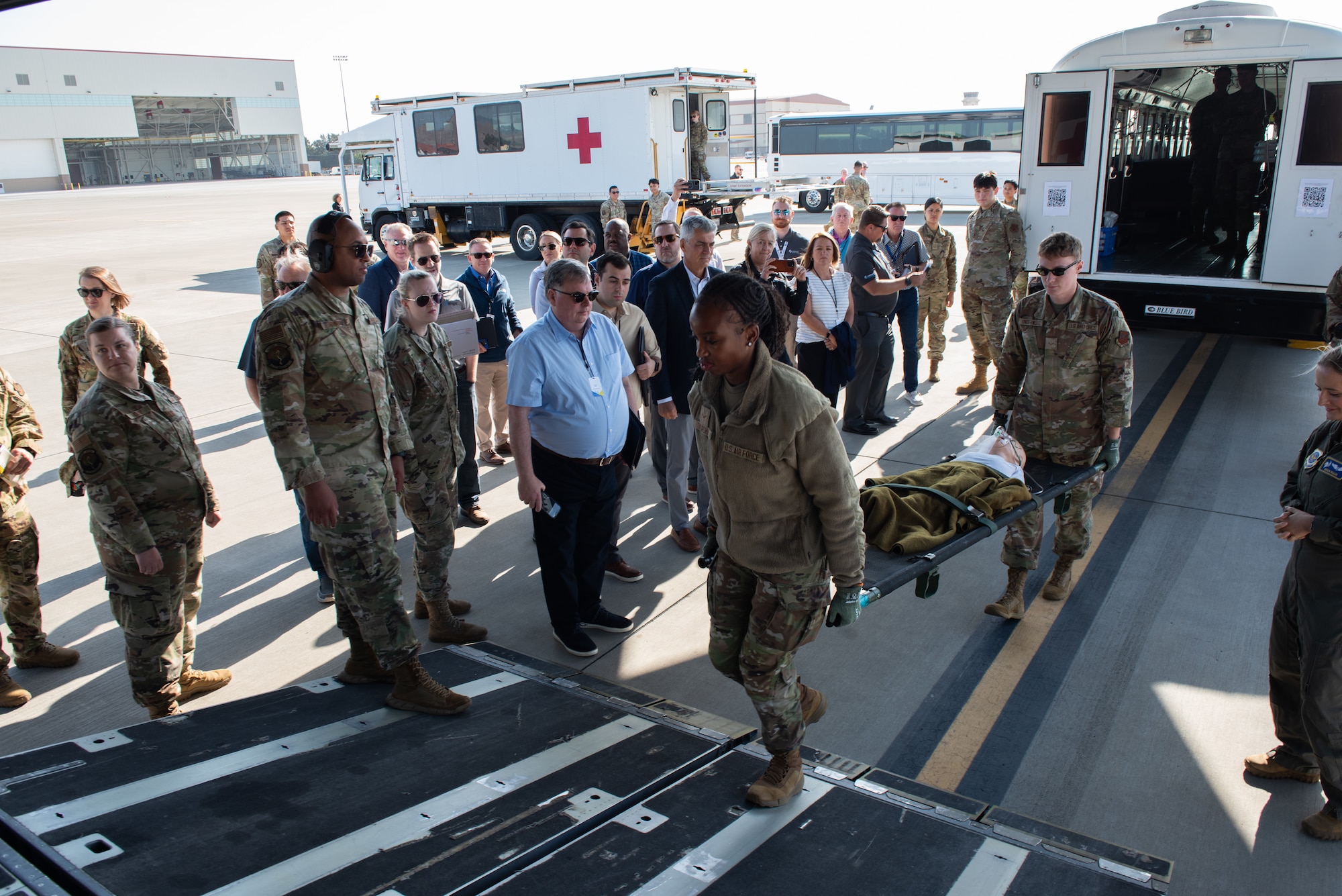 Airmen perform AE demonstration for industry partners