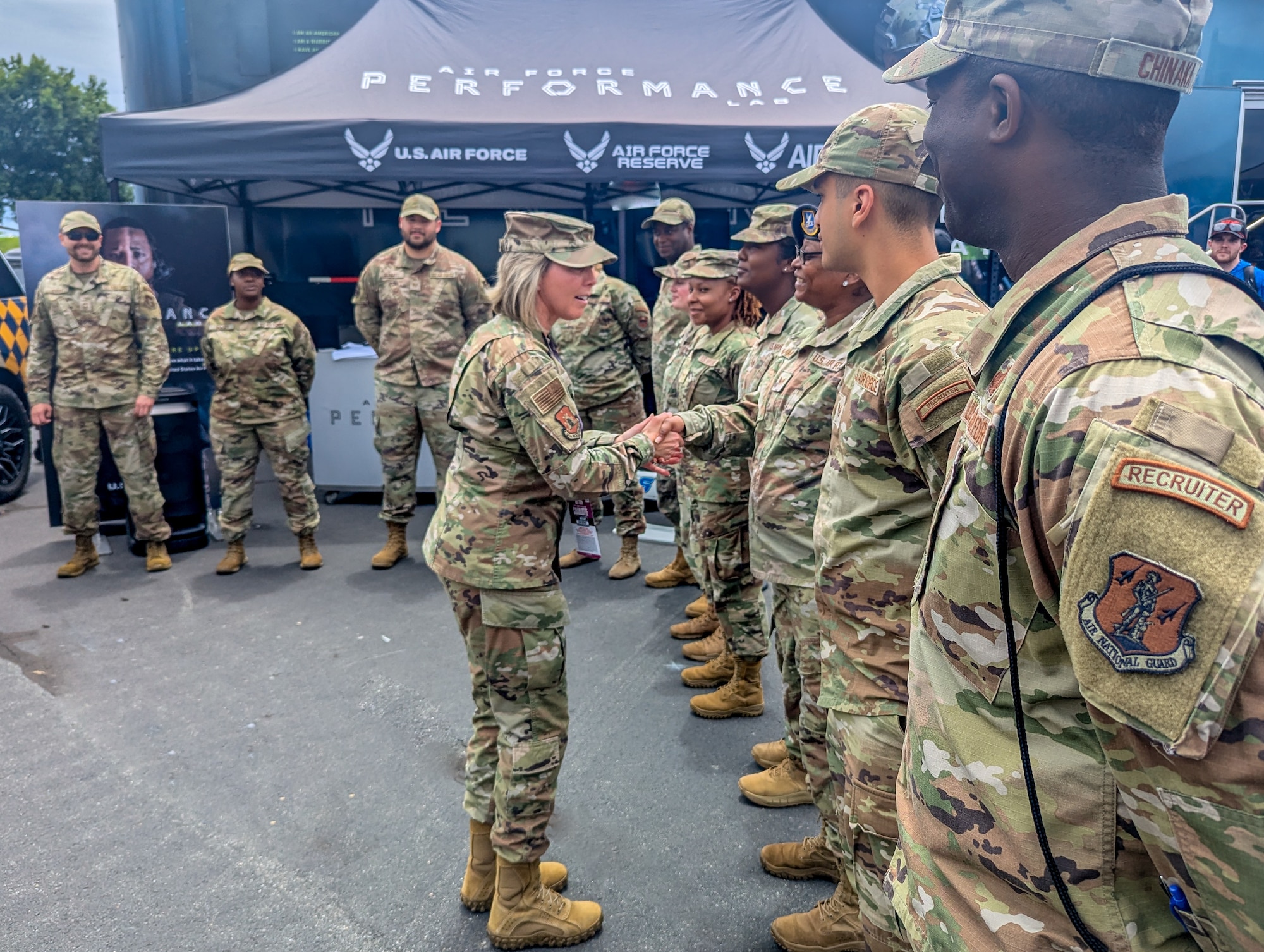 Col. Michelle Coumbs, 367th Recruiting Group commander,
