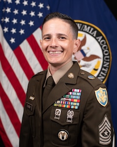 Official Photo of Sgt. Maj. Lauren T.S. Flores, Defense POW/MIA Accounting Agency senior enlisted advisor.