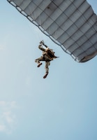 Commemorative jump at Le Mont-Saint-Michel, France
