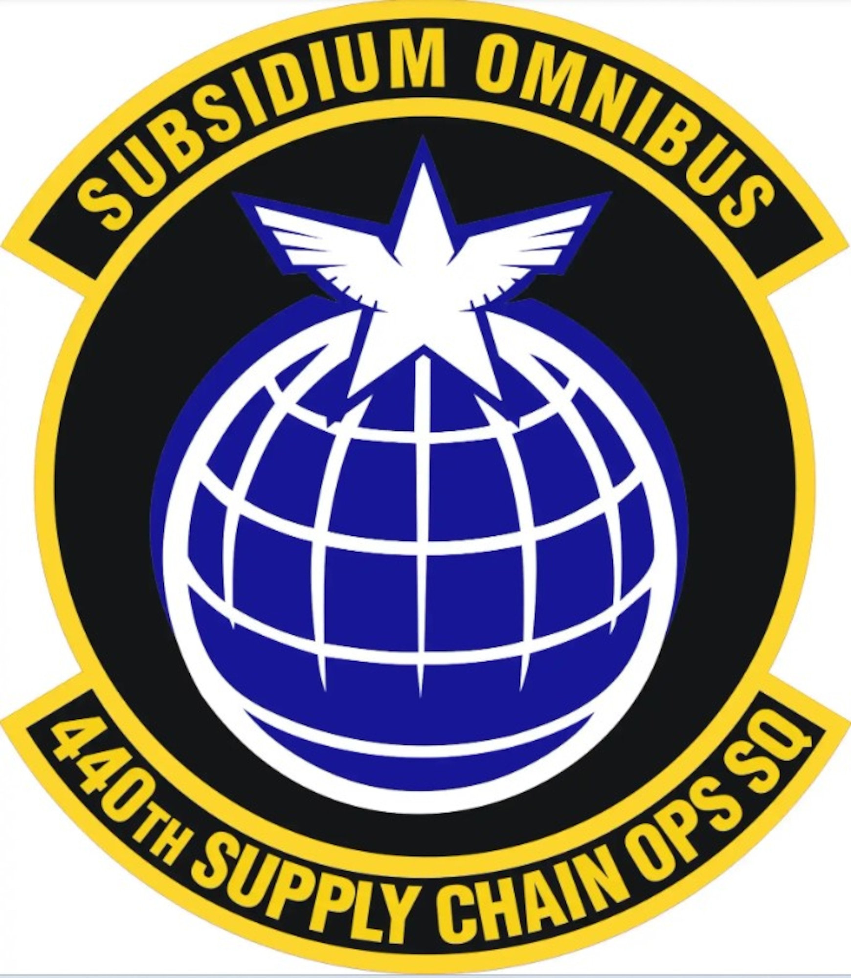 A military unit patch, 440th Supply Chain Operations Squadron