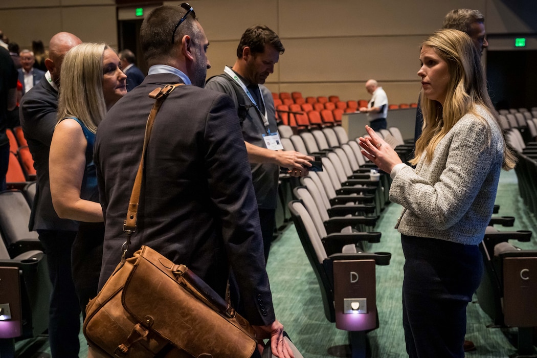 Business and Enterprise Systems personnel engage with VID 2025 attendees at the Networking Event.