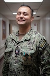 Naval Health Clinic Cherry Point bid Fair Winds and Following Seas to Hospital Corpsman Ed DeLeon during a ceremony held Thursday, June 5.  

DeLeon received the Navy and Marine Corps Achievement Medal for his service aboard the clinic in the Materials Management and Pharmacy Departments, having processed over 14,000 prescriptions and assisting in the establishment of two Script Centers aboard Marine Corps Air Station Cherry Point.

DeLeon also received the Military Outstanding Volunteer Service Medal for contributing volunteer ours to the Carteret County Animal Shelter, the Carteret History Museum and the MCAS Cherry Point Single Marine Program.