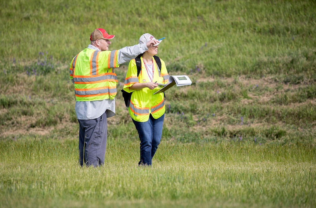 A photo of the Branched Oak Dam periodic inspection and assessment.
