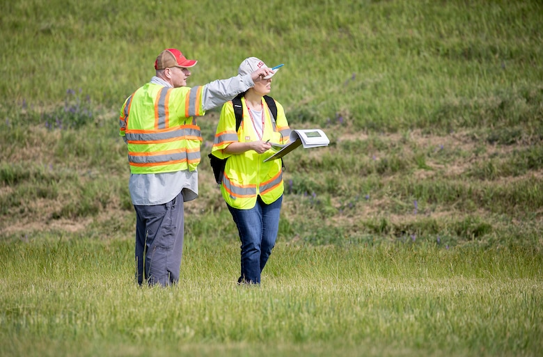 A photo of the Branched Oak Dam periodic inspection and assessment.