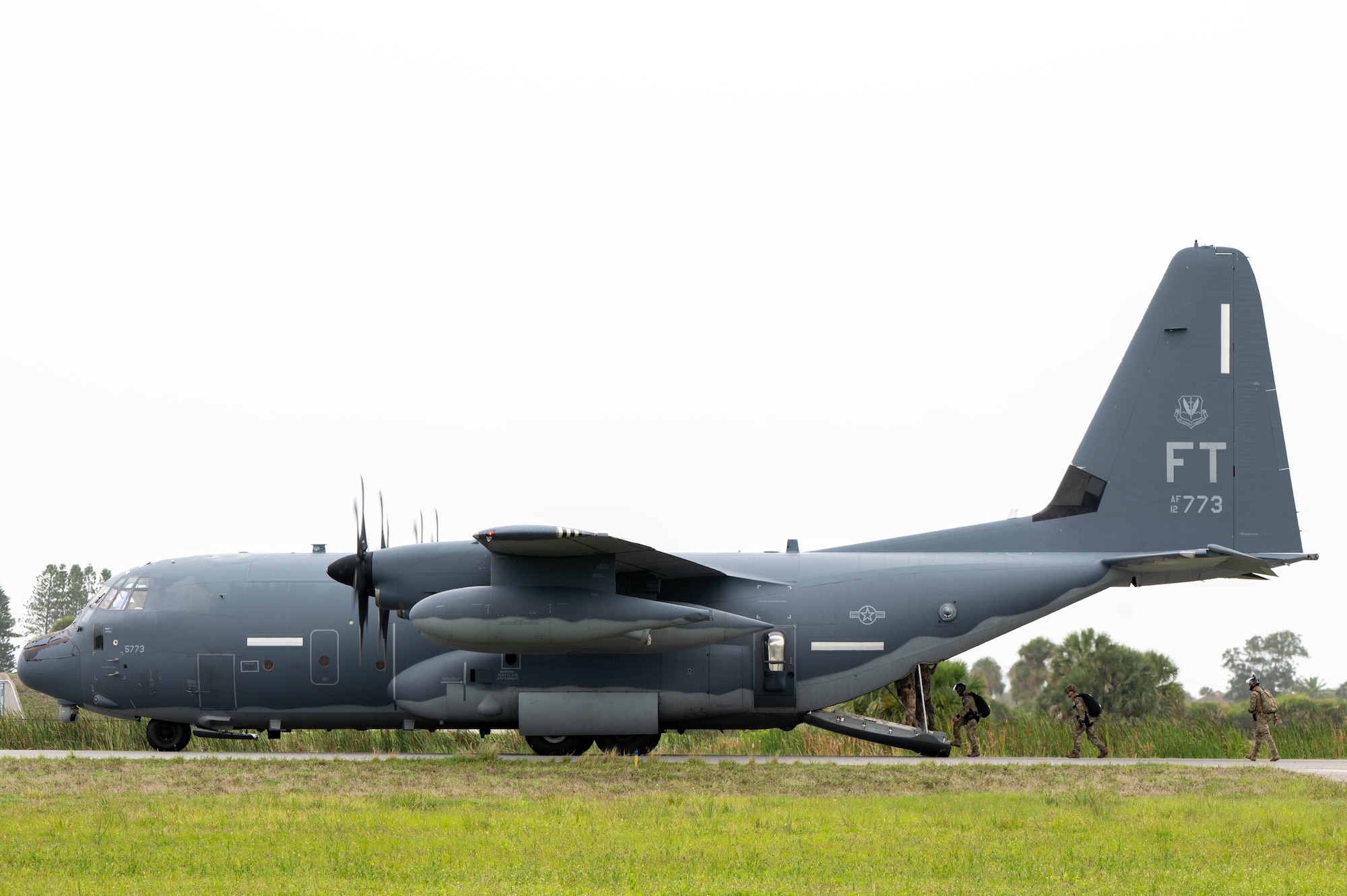 Pararescue specialists board a 71st Rescue Squadron HC-130J Combat King II aircraft