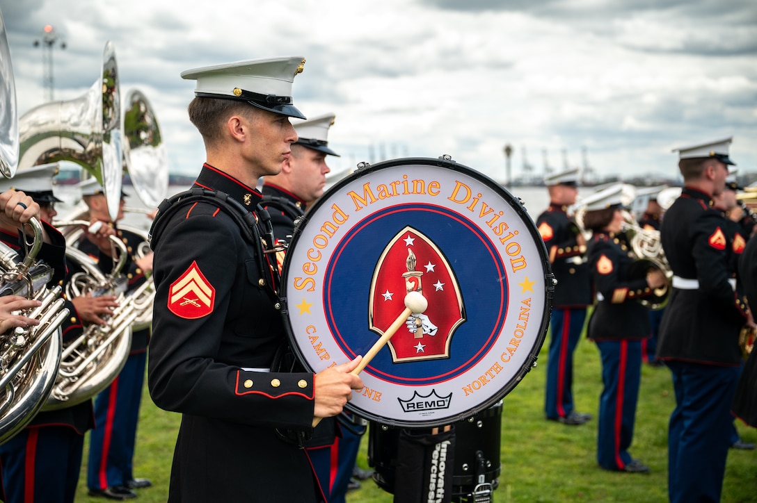 2d Marine Division Band performs at Liberty State Park during New York Fleet Week
