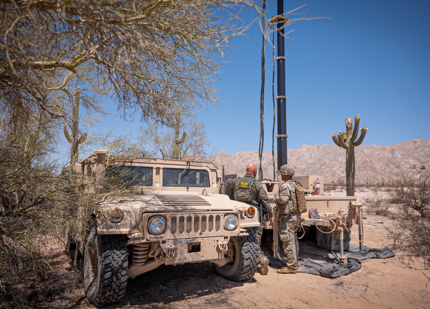 U.S. Army Soldier with CBP