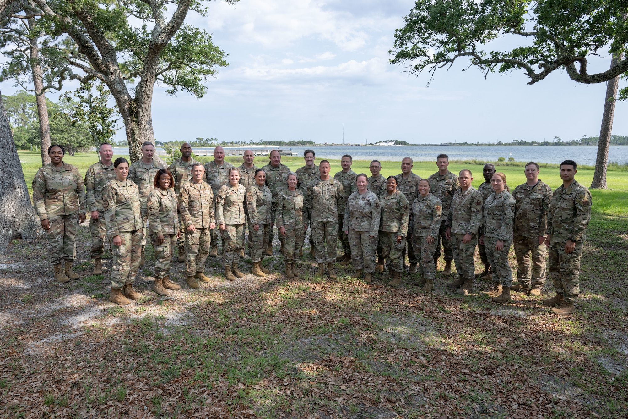 A group of AFSOC senior enlisted leaders pose for a photo