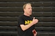 SSG Holliday speaks to students during a Fitness Challenge event at a local high school, May 2025. The event aimed to promote teamwork, physical fitness, and interest in Army career opportunities.