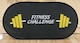A “Fitness Challenge” banner stands at center court during a U.S. Army Fitness Challenge event at a Kansas City-area high school, May 2025. The challenge promotes physical fitness, teamwork, and Army values among high school students.