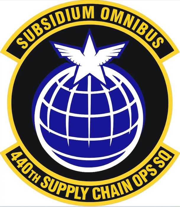 A military unit patch, 440th Supply Chain Operations Squadron
