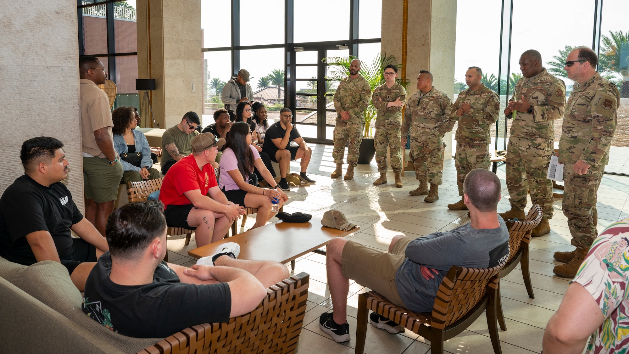 Senior Master Sgt. Sydney Agag, specialist section chief with the 514th Aircraft Maintenance Squadron, completes his final temporary duty during an annual tour at Kadena Air Base, Japan, April 7, 2025. This final TDY was poetic for Agag, as he also began his 36 year career at Kadena AB.