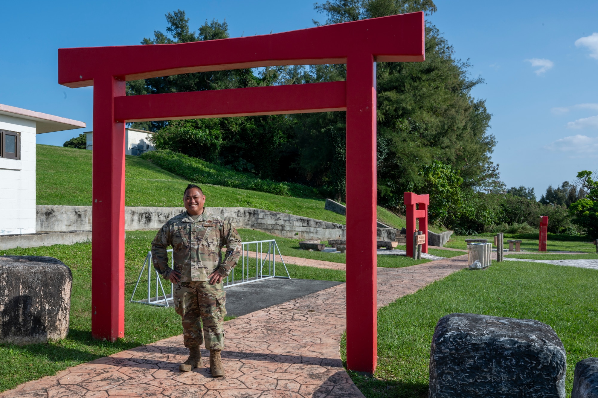 Senior Master Sgt. Sydney Agag, specialist section chief with the 514th Aircraft Maintenance Squadron, completes his final temporary duty during an annual tour at Kadena Air Base, Japan, April 7, 2025. This final TDY was poetic for Agag, as he also began his 36 year career at Kadena AB.