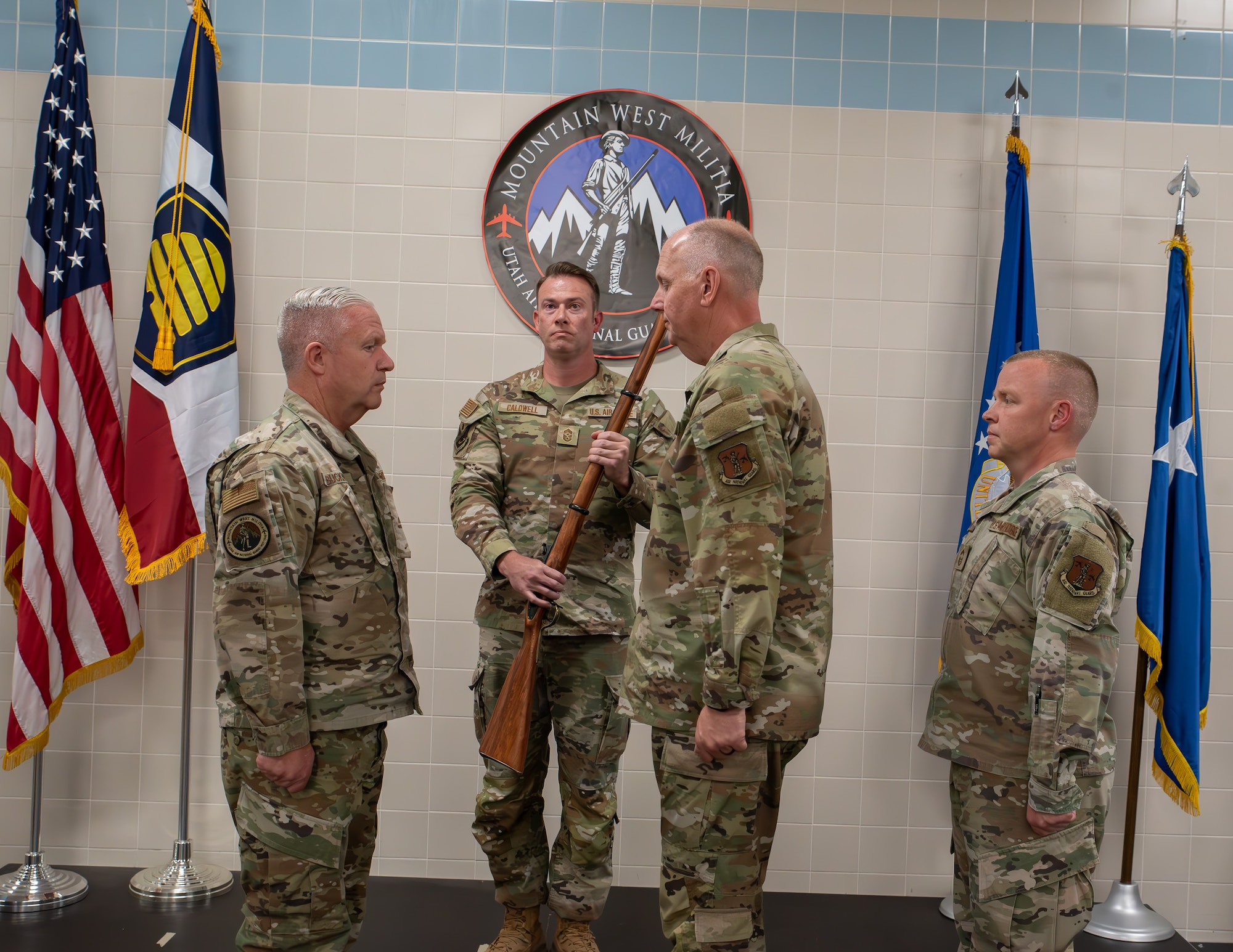 In a ceremony rich in pride, tradition, and purpose, the Utah Air National Guard held a Change of Responsibility ceremony on Saturday, formally marking the end of Chief Master Sgt. Brian Garrett’s eight years of service as the State Command Chief and welcoming Chief Master Sgt. Cory Roach as the 14th Airman to hold the position.