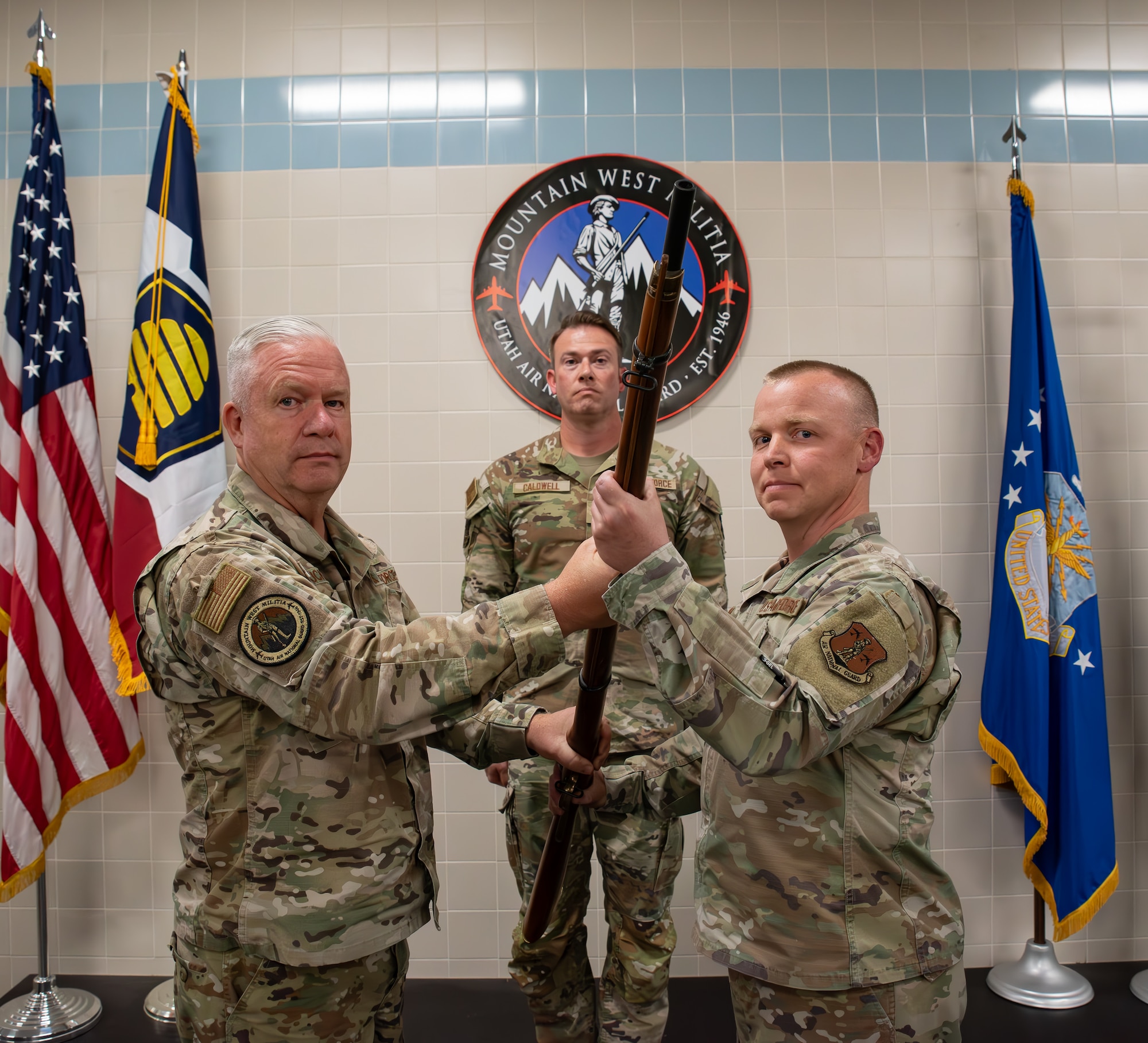 In a ceremony rich in pride, tradition, and purpose, the Utah Air National Guard held a Change of Responsibility ceremony on Saturday, formally marking the end of Chief Master Sgt. Brian Garrett’s eight years of service as the State Command Chief and welcoming Chief Master Sgt. Cory Roach as the 14th Airman to hold the position.