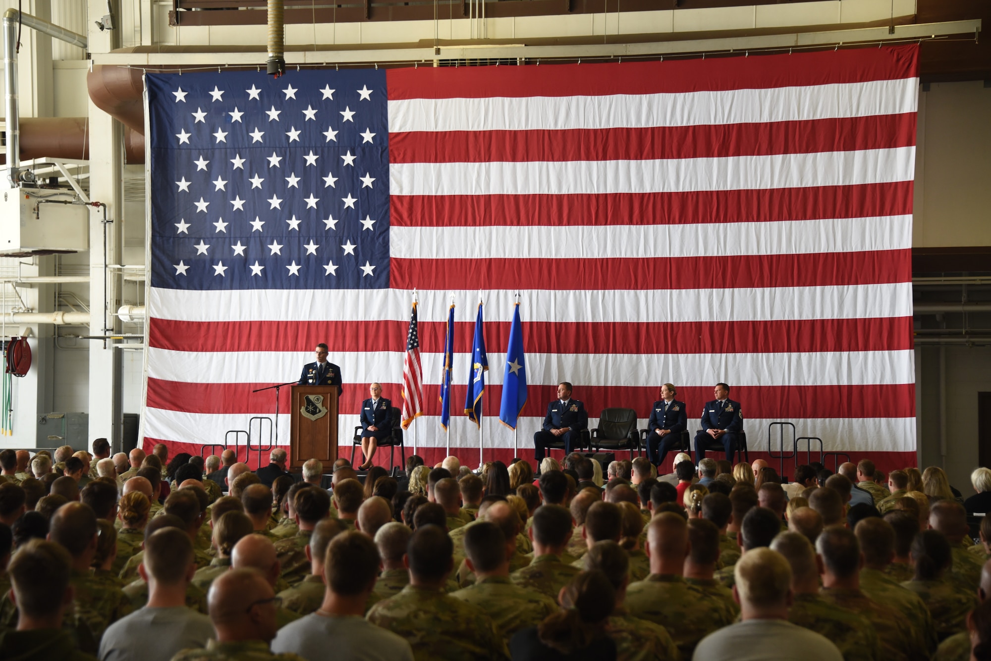 Col. Adam Carlson address unit members