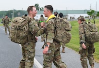 Members of the District of Columbia Army National Guard participate in the O’Neill Competition at Fort Indiantown Gap, PA, on June 6, 2025. The event pushed more than 250 participants through a grueling day of military fundamentals—from ruck marches and weapons qualification to medical tasks and vehicle maintenance—designed to unify and strengthen the Warrior Ethos. The competition was a tribute to D-Day (Operation Overlord) and the legacy of LTC John C. O’Neill, a World War II combat engineer and D.C. Guardsman who helped breach enemy defenses on Omaha Beach in 1944.