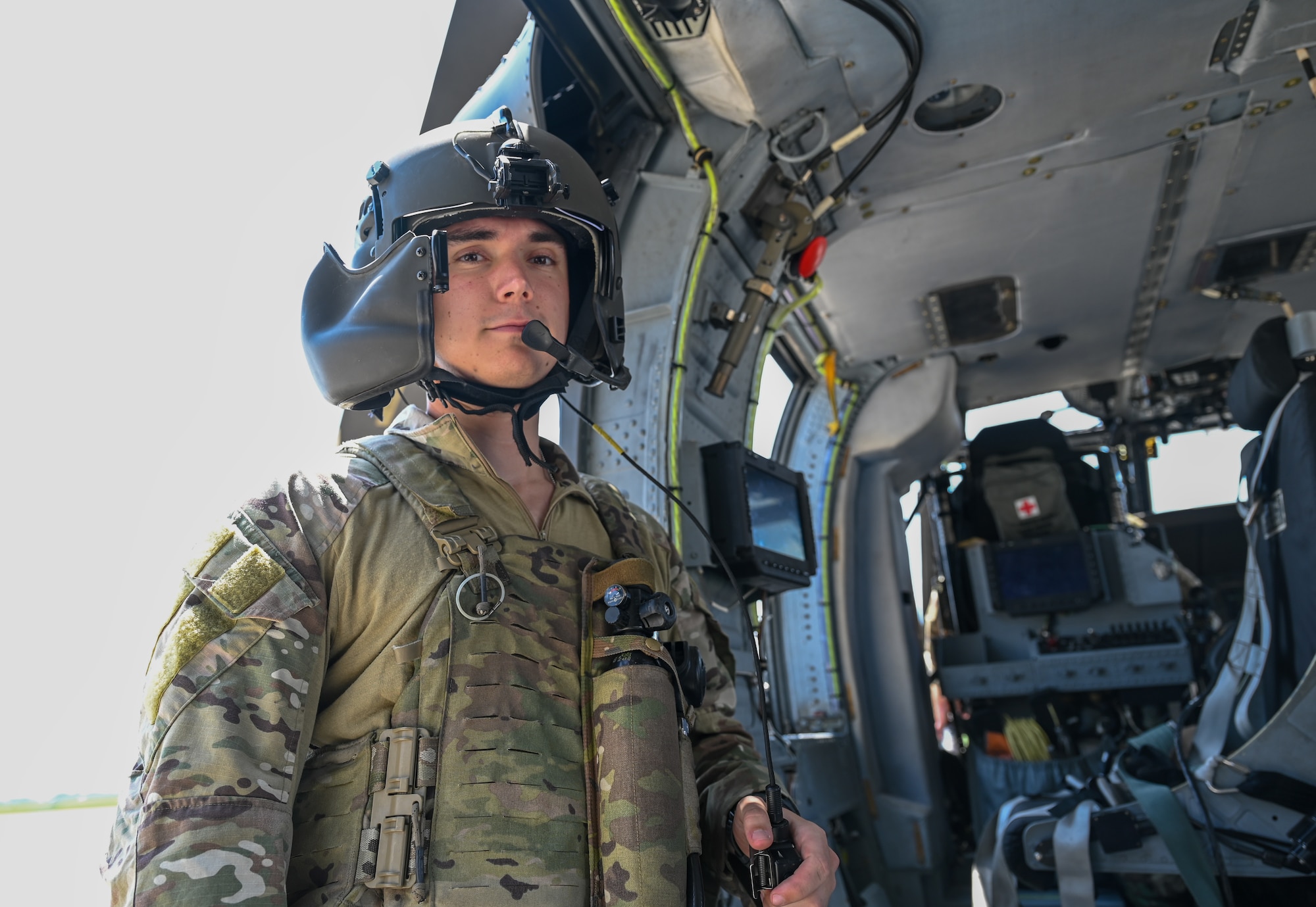A U.S. Air Force servicemember poses for a photo.