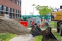 Contractor is renovating the entrance of USAG Humphreys Command Group; the Plans, Analysis and Integration Office (PAIO) and the Internal Review and Audit Compliance Officer (IRACO).