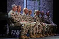 Senior leaders from the Illinois Army National Guard, including representatives from the 34th Infantry Division Sustainment Brigade and the 232nd Combat Sustainment Support Battalion