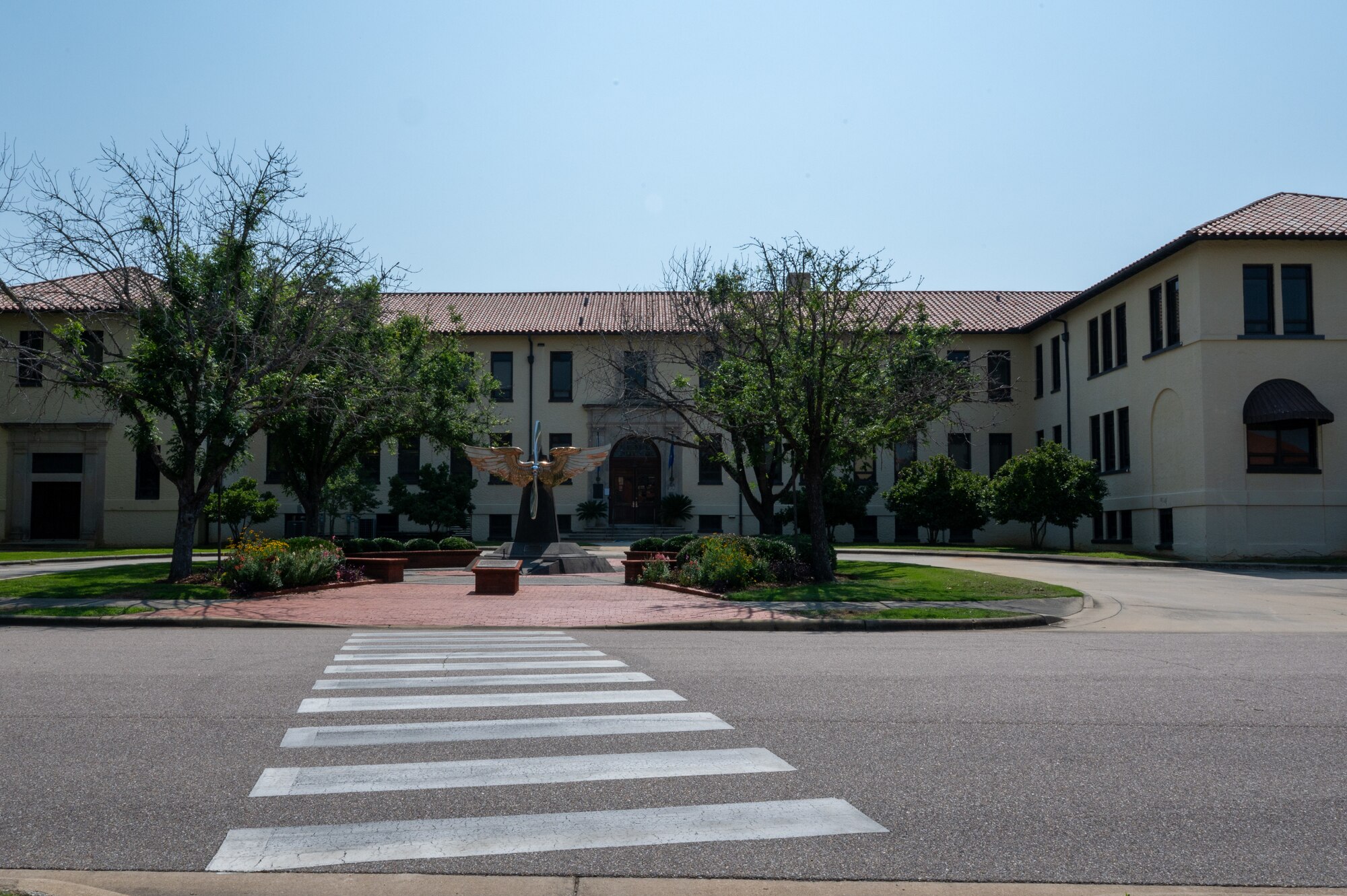 The Air University headquarters at Maxwell Air Force Base, Alabama, June 3, 2025. Air University assesses, trains, educates and develops Air and Space warfighters in support of the National Defense Strategy.