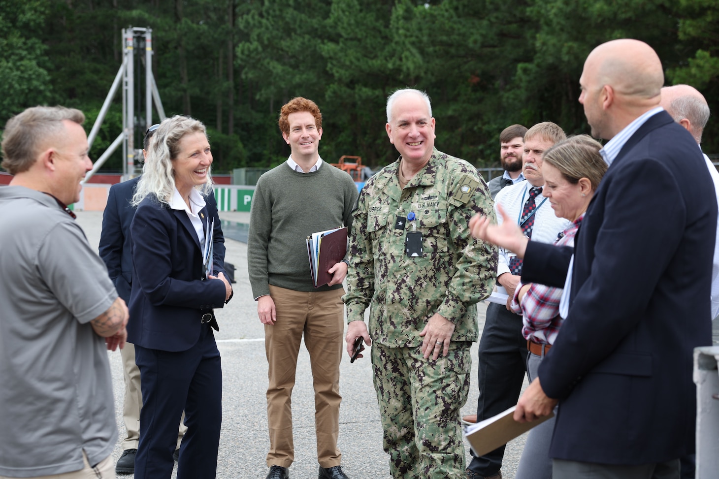 Rep. Jen Kiggans visited Military Sealift Command’s (MSC) Underway Replenishment Center (MUTC), at Joint Expeditionary Base Little Creek in Virginia Beach, Virginia.
The visit served to familiarize Kiggans with the afloat training Civil Service Mariners (CIVMARs) receive before crewing MSC’s fleet. The MUTC is the primary training pipeline for CIVMARs, many of whom have no maritime experience before coming to MSC.