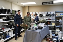 PORTLAND, OREGON (June 7, 2025) – U.S. Navy Sailors volunteer at the Union Gospel Mission Thrift Shop at Portland Fleet Week during the 118th Rose Festival, June 7, 2025.  Portland Fleet Week is a time-honored celebration of the sea services and provides an opportunity for the citizens of Oregon to meet Sailors, Marines and Coast Guardsmen, as well as witness firsthand the latest capabilities of today’s maritime services. (U.S. Navy Photo by Mass Communication Specialist 2nd Class Kassandra Alanis)