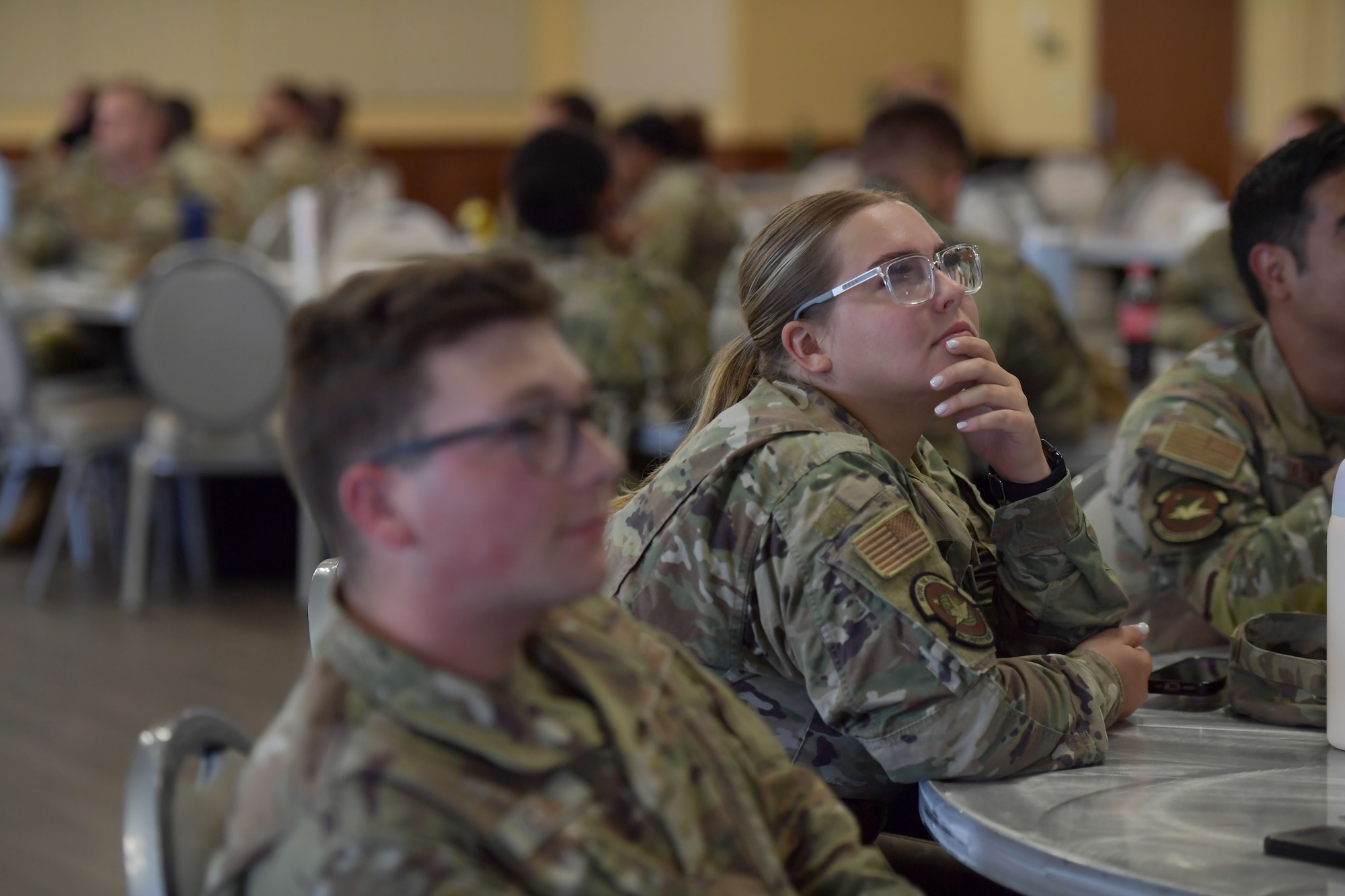 81st Logistics Readiness Squadron vehicle maintenance technician, attends the 3rd Annual LEAD-a-Thon inside the Bay Breeze Event Center