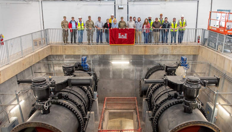 Mississippi Valley Division Commander Maj. Gen. Kimberly Peeples toured the Grand Prairie Pumping Station Project on May 2.

The $18M construction contract to complete the Grand Prairie Pumping Station was awarded to contractor partner C.J. Mahan Construction Company, LLC. The Project Delivery Team led by Project Manager Billy Grantham and our non-federal project partner, the White River Irrigation District, are on track to safely deliver a quality project on time and within budget. 
 
The Grand Prairie Pumping Station Project is a part of the larger Grand Prairie Area Demonstration Project (GPADP) located in the Eastern Arkansas Grand Prairie Region. GPADP is a comprehensive water management plan designed to deliver surface water to farmers and reduce the use of groundwater from the Alluvial and Sparta Aquifers.  

The Grand Prairie Pumping Station will pull surface water from the White River near De Valls Bluff, Arkansas, and deliver it though a system of reservoirs, canals, and pipelines to irrigate about 40,000 acres of rice fields.  This supplemental system is designed to fill on-farm reservoirs that store the water, which supplies a portion of each farmers' irrigation needs.