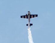 Aarron Deliu performs aerobatics during the Beale Air & Space Expo at Beale Air Force Base, California, June 7, 2025.