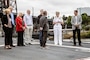 PORTLAND, OREGON (June 5, 2025) – U.S. Navy Cmdr. Christina Appleman, the commanding officer of the USS Mustin (DDG-89), and a California native, guides a ship tour for Portland education members during Portland Fleet Week, June 5, 2025. Portland Fleet Week is a time-honored celebration of the sea services and provides an opportunity for the citizens of Oregon to meet Sailors, Marines, and Coast Guardsmen, as well as witness firsthand the latest capabilities of today’s maritime services. (U.S. Marine Corps photo by Cpl. Peyton Kahle)