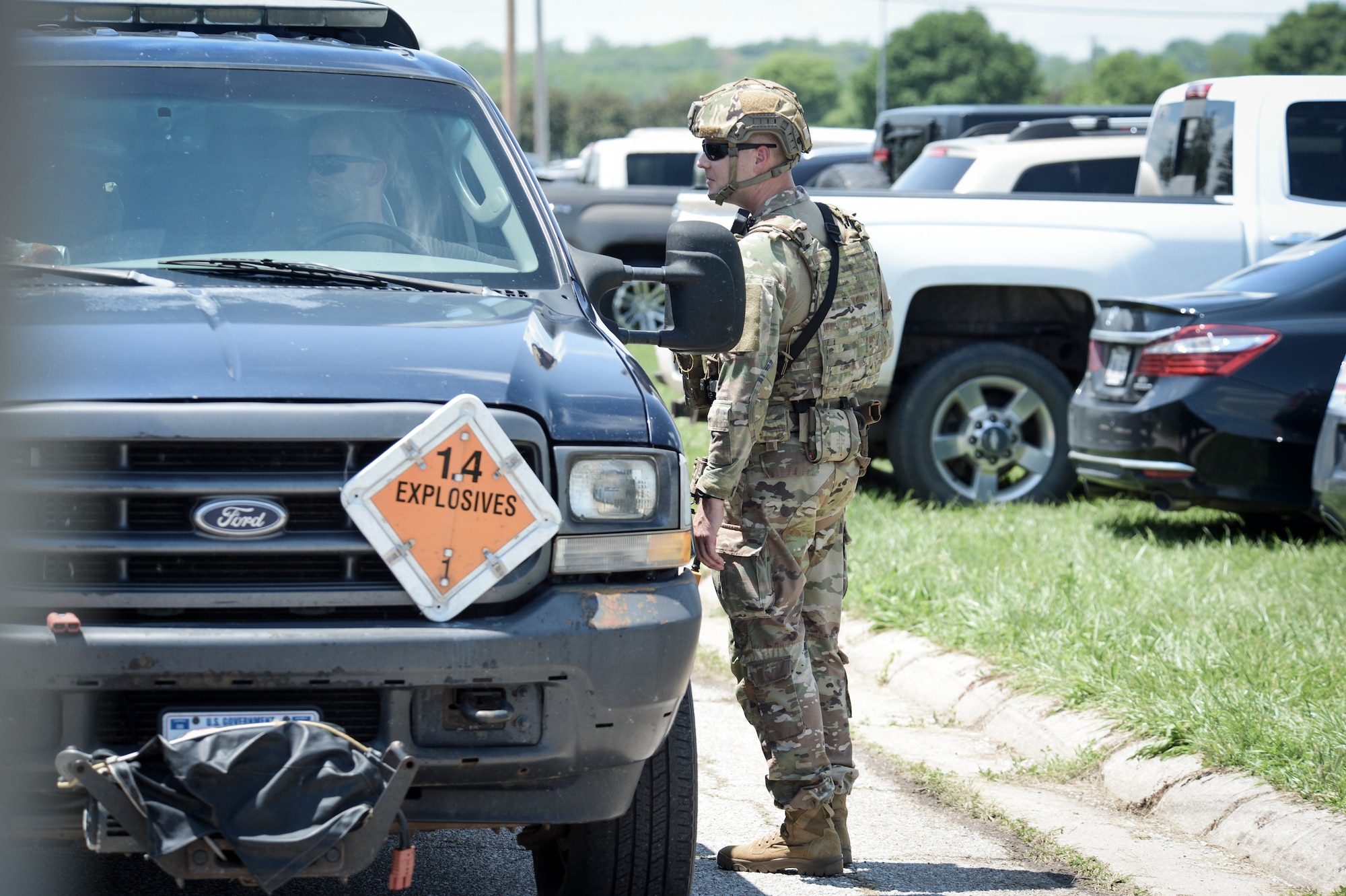 The Nebraska Air National Guard's 155th Air Refueling Wing conducts a Combat Readiness Exercise, June 7, 2025, at the Nebraska National Guard air base in Lincoln, Nebraska.